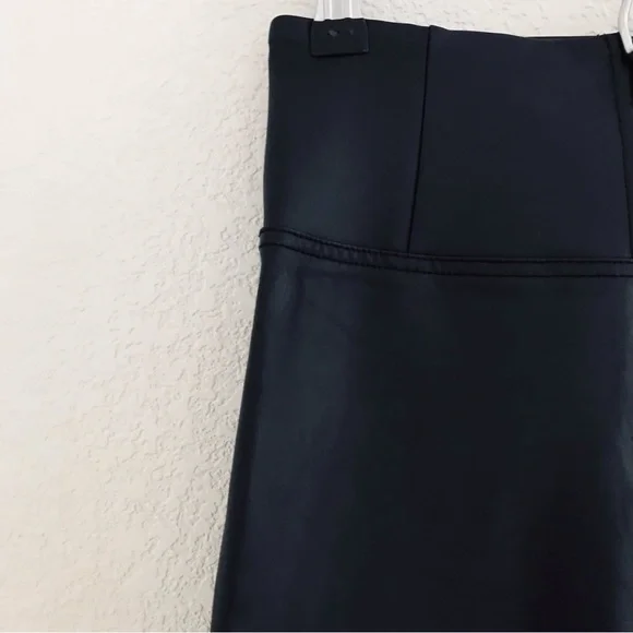 FREDDY WRUP Faux Leather High Waisted Pants Ankle Length Black - Picture 6 of 16